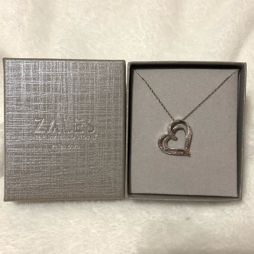 Zales heart necklace